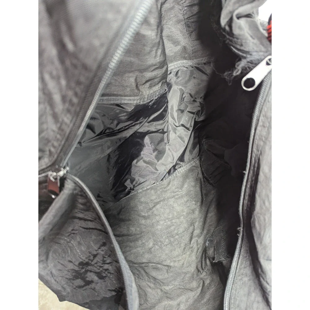Black Duffel Bag with Red Straps Compass Bull Skull Logo Travel‎ Gym Carry-on
